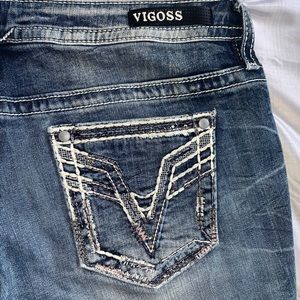 NWT Vigoss Cropped Ankle Jeans Dark Wash sz 14